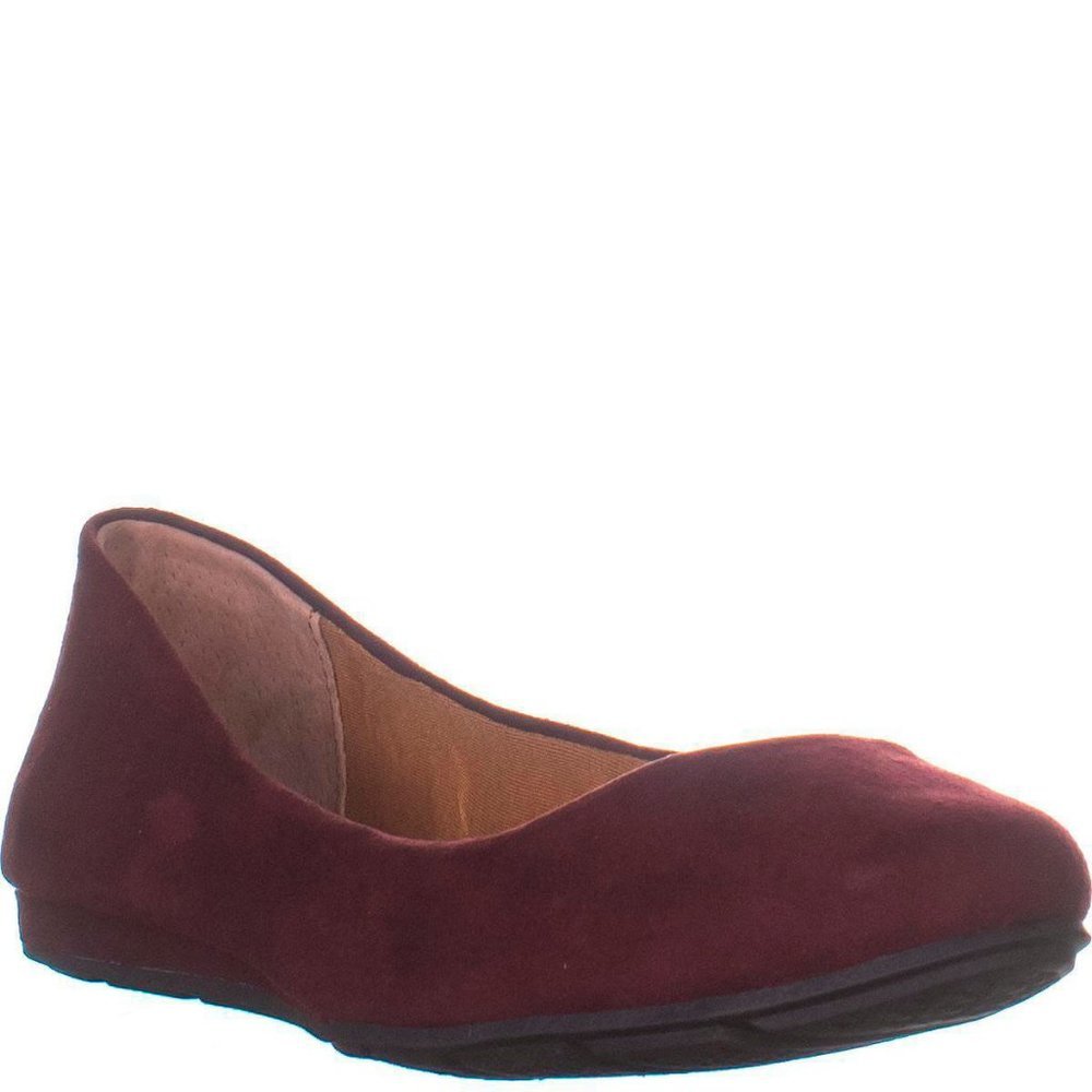 American Rag Womens Ellie Manmade Red Ballet Flats